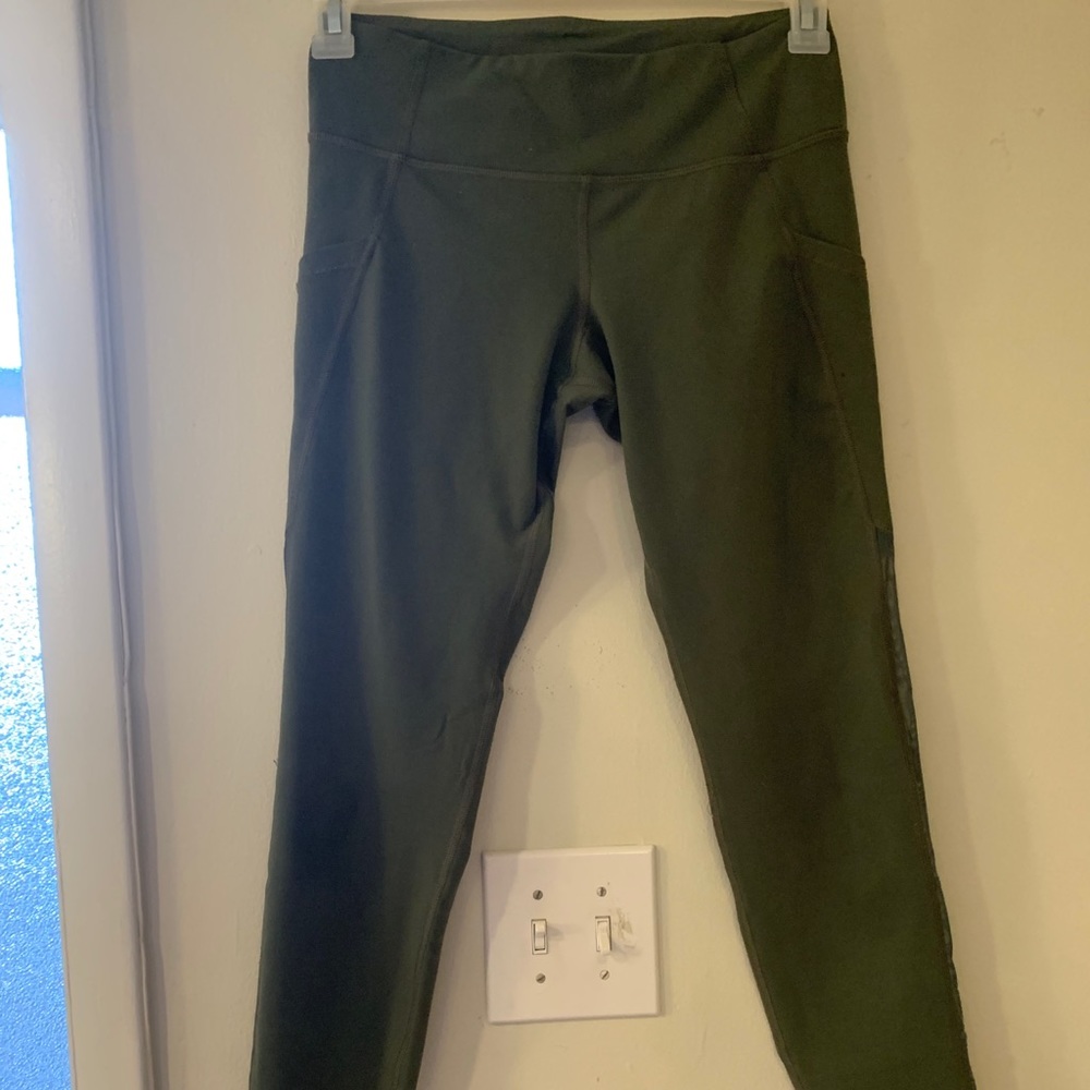 Army green leggings